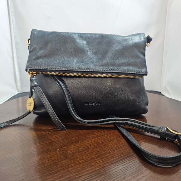 Margot New York Robbie Fold Over in Black - Picture 1 of 3